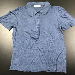 MADAME A PARIS SS LINEN DESIGNER POLO SHIRT